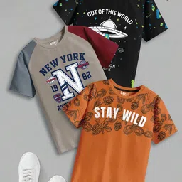BAESD Boys 3 Pure Cotton T-shirt-image-36