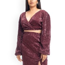 DRESICO Embellished Top With Skirt Co-Ords-picture-24