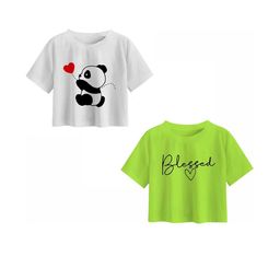 Girls Casual Cotton Blend Crop Top (Multicolor, Pack of 2)-image-97