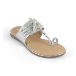 Tresmode Women Embellished Party Open Toe Flats with Bows-5