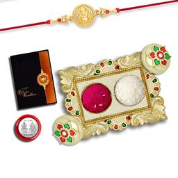DeoDap Unisex4 pieces of Rakhi Gift set-80