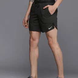 Nike Men Black Solid Mid Rise Outdoor Sports Shorts-image-53
