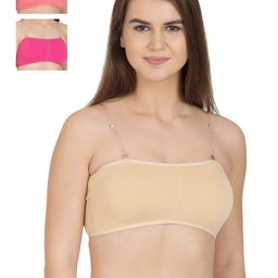 Tweens Pack of 3 Full-Coverage Tube Bras TW279-25