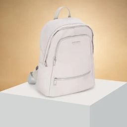 Forever Glam by Pantaloons Grey Nylon Medium Backpack-28