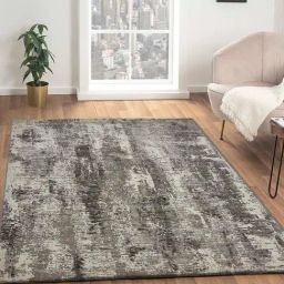 Obsessions Dark Grey Abstract Carpet - Large-23