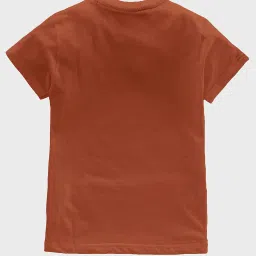 Codez Kids Rust & Black Printed T-Shirt (Pack Of 2) image 2