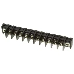 MULTICOMP PRO Barrier Panel Mount Terminal Blocks TERMINAL BLOCK, BARRIER, 10POS, 14AWG, MC001356.-7