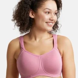 Jockey FE78 Women's Wirefree Padded Super Combed Cotton Full Coverage Plus Size Bra with Broad Wings-84