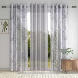 HOSTA HOMES Polyester 9 ft Long Door Curtain - Set of 3-37