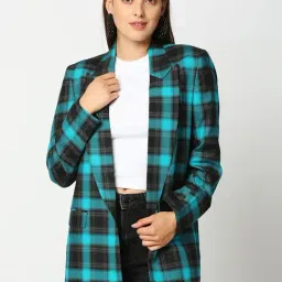 Remanika Green Pure Cotton Chequered Jacket-picture-43