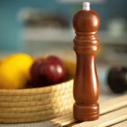 Goodhomes Brown Wood Wooden Pepper Mill-11