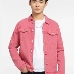 Jack & Jones Red Regular Fit Denim Jacket-picture-32