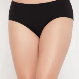 Clovia Black Cotton Hipster Panty-image-69