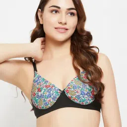 Clovia Multicolor Floral Half Coverage Padded Push-Up Bra-picture-28