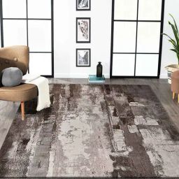 Obsessions Brown & Cream Abstract Carpet - Medium-28