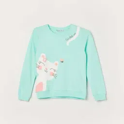 Fame Forever by Lifestyle Girls Blue Cotton Printed Full Sleeves Sweatshirt-picture-21