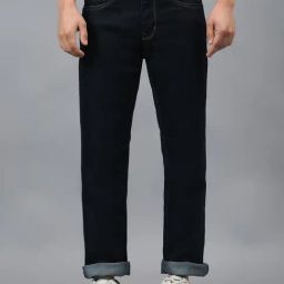 Cantabil Black Denim Regular Fit Solid Jeans-image-53