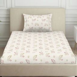 Welspun blue polycotton harmony single bedsheets-image-75
