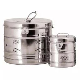 Florix Nation Heavy Duty Dressing Drum Stainless Steel 11x9 & 9x9 Inch, AY48859 (Pack of 2)-picture-20