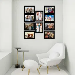 eCraftIndia Memory Wall Collage Photo Frame - Set of 10 Photo Frames for 10 Photos of 6'x8' image 2