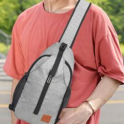 Fly Fashion Grey Solid Small Backpack - 6.6 Ltrs-43