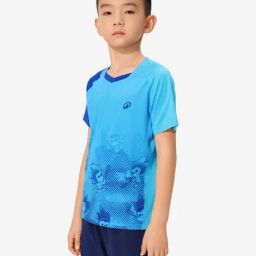 Perfly By Decathlon Boys Royal Aqua Lite Badminton T-Shirt-image-94