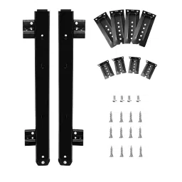Implemental Keyboard Telescopic Channel 350 mm Alloy Steel & Zinc Black for Computer Desk Table-2