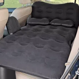 Thump M1 Inflatable Car Bed Mattress with Two Air Pillows, Car Air Pump and Repair Kit (Black)-37