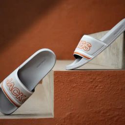 Jack & Jones Grey Contrast Logo Pool Sliders-picture-17