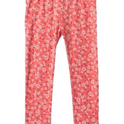 GAP Girls Coral Cotton Floral Leggings-image-35