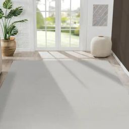 OBSESSIONS Silver Solid Machine Made Carpet - Medium (170 cm x 120 cm)-image-3