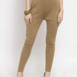Castle Lifestyle Mid-Rise Ankle-Length Woolen Leggings-image-85