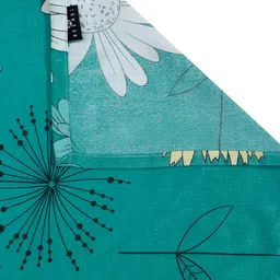 Arrabi 6-Pcs Green & White Printed Diwan Set image 4