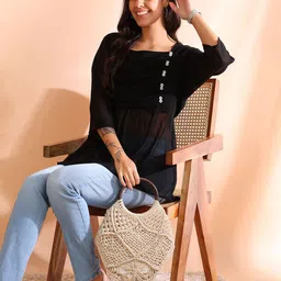 KALINI Women Regular Gathered or Pleated Top-image-43