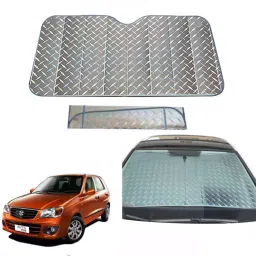 Auto Pearl F13 Dashboard Sun Shade Cover with Suction Cup for Maruti Suzuki Alto 800 (Grey)-14
