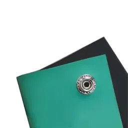 Global Statclean System 30.48x30.48 cm Antistatic Fabric Blue Grounding Mat Pad with Cord with 1.5 m Wire Length image 2