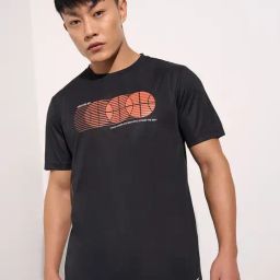 Ajile By Pantaloons Black Regular Fit Printed T-Shirt-picture-0