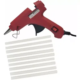 FADMAN Mini 20 W Trigger Feed Hot Glue Gun Red With 9 Stick, FD20W-10