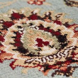Obsessions Pista Green Anti-Static Machine Made Classical Carpet - Medium image 4