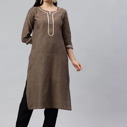 Alena Sequined Yoke Design Kurta-picture-10