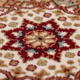 Obsessions Red & Beige Anti-Static Machine Made Classical Carpet - Large image 3
