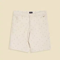 Allen Solly Kids Beige Printed Regular Fit Shorts-image-24