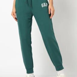 GAP Green Blended Solid Joggers-image-23