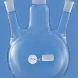Borosil Round Bottom Interchangeable Joint Flasks Cap.500 ml 4383A24 image 1