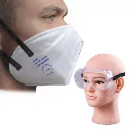 ORILEY GC-002353 Universal Goggle & PI-N95 Disposable Face Mask White (Pack of 10)-picture-24