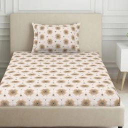 Welspun light blue polycotton harmony single bedsheets-image-79