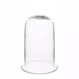 ABGIL Bell Jar Without Stoppard Type 10.2x20.3 cm Transparent Borosilicate Glass, INDG-BJ-WS-04-01-41