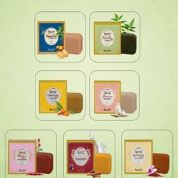 VEDPURAN Set Of 2 Neem Tulsi Soap - 40 g Each image 5