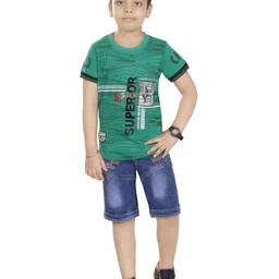 BAESD Boys Printed T-shirt with Trousers-image-98