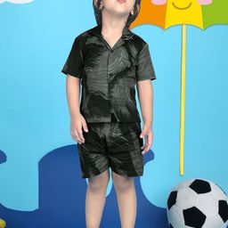 Polka Tots Boys Printed Shirt with Shorts-39